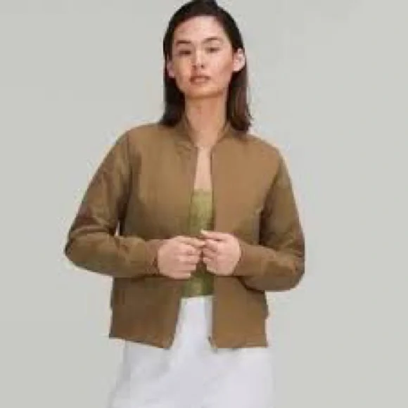 Lululemon Non Stop Bomber Jacket reversible artifact women’s 6 - Picture 1 of 8